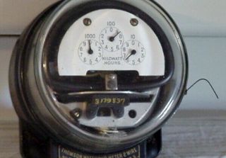 Antique Thomson Watthour Meter General Electric Co.  Usa