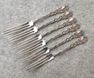 Louis Xv By Durgin " Sterling Strawberry Fork (s) One Of Two No Mono