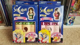 Vintage Sailor Moon Mars And Jupiter Playset Irwin Castles Blue Box
