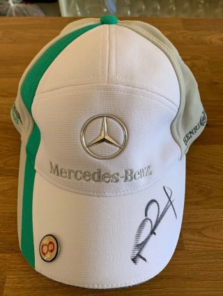 Rare F1 Signed Cap Nico Rosberg No.  7 Mercedes Benz 2011 (155)