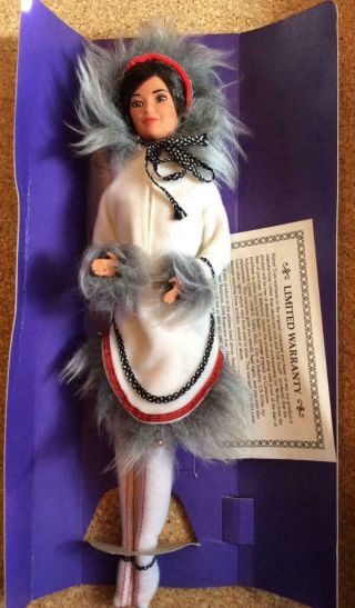 1981 Vintage 1980s Barbie Doll Eskimo Dolls Of The World Dotw