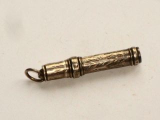 Rare Antique English Silver Chatelaine Pendant Fob Propelling Pencil