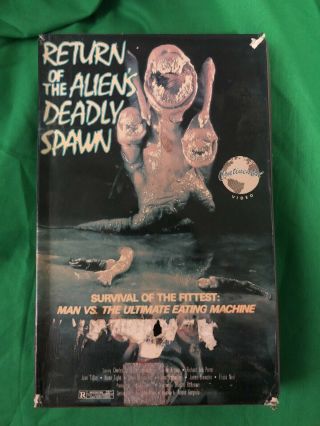The Deadly Spawn Big Box Vhs,  Continential Video,  Horror,  Rare,  Monster,  Alien