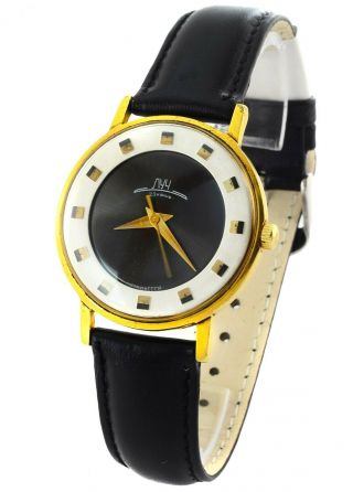 Watch Poljot Luch Bicolor 23 Jewels Very Rare Gold Plated Au 10 Soviet 2209 Ussr