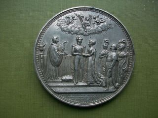 Large,  Rare 1840,  Medal To Commemorate Wedding Of Queen Victoria & Prince Albert