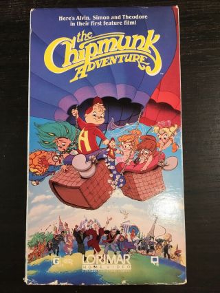 The Chipmunk Adventure 80s Vhs Movie Film Cartoon Rare Oop