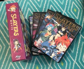 Slayers - Movie Box (dvd,  2005,  5 - Disc Set) Anime Rare Oop Adv Films