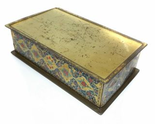 Antique Early 1900 ' s Schrafft ' s Tin Lithographed Candy Box by Canco 3