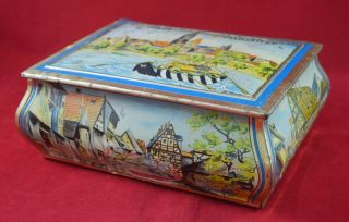 German Wwii Wehrmacht Gingerbreads Big Tin Container Ration Rare Wae Relic