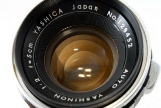 Rare [excellent,  ] Yashica Auto Yashinon 5cm 50mm F/2 Lens M42 Mount From Japan