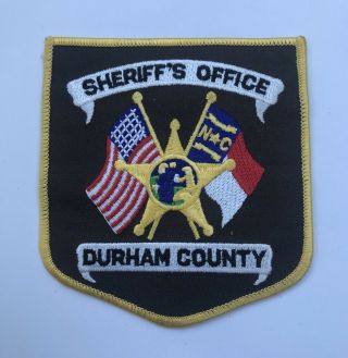 Vintage Sheriffs Office Durham Police Department Dept.  Patch Rare North Carolina