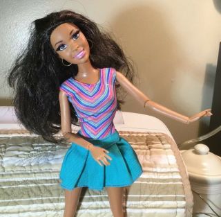 Rare Barbie Life In The Dreamhouse Nikki Rooted Eyelashes Aa Doll