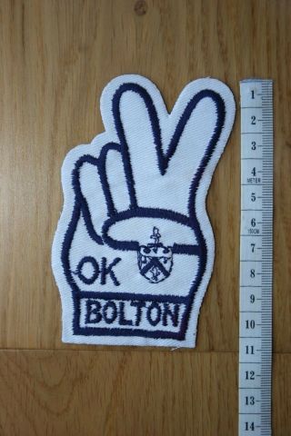 Bolton Wanderers Fc Football Patch Badge Rare 1970s