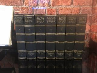 The Shakespeare Press 1928 Rare 8 Vol Plutarch’s Lives Greeks Romans 322/500 2