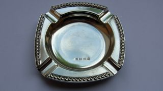 Antique Sterling Silver Ashtray - Charles S.  Green - Birmingham 1965 - 39.  3g