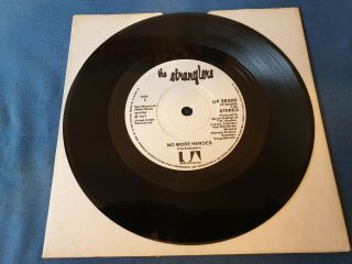 The Stranglers ‎ No More Heroes 7 " Single,  Rare Black Text On Labels,  Solid Ce
