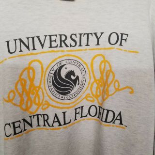 Vtg UNIVERSITY OF CENTRAL FLORIDA Sweater Rare USA MADE Retro Logo UCF KNIGHTS 2