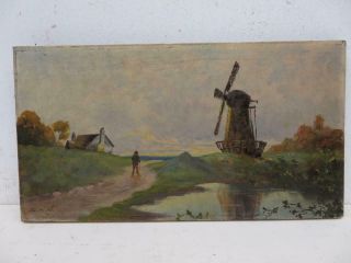 Really Old Painting Oil Landscape Signed