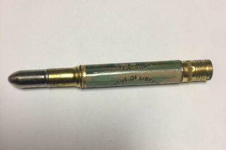 Antique Advertising Souvenir Statue Of Liberty Pencil Holder Rare