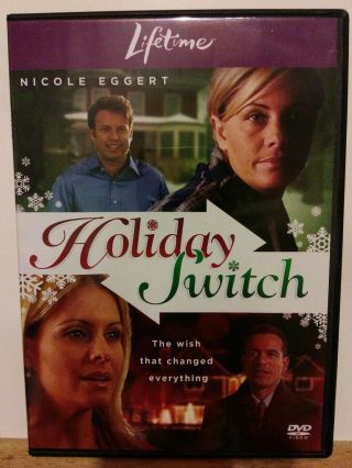 Holiday Switch (dvd 2010) Oop - Rare/ Nicole Eggert/ Lifetime/christmas/ Disc