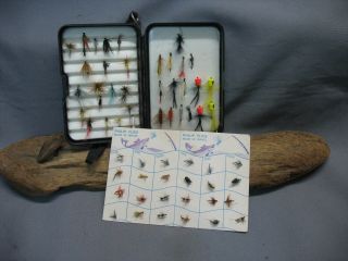 Vintage/antique Fishing Lures - Flies - Over 50 Flies - Assortment - Displays