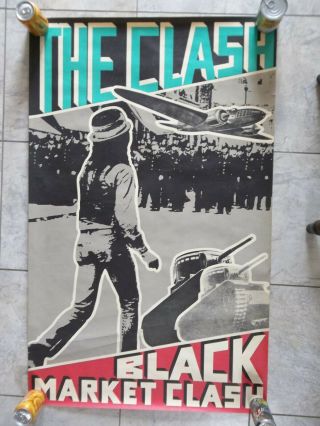 The Clash Black Market Clash Vintage Promo Poster 1979 Very Rare 30x48