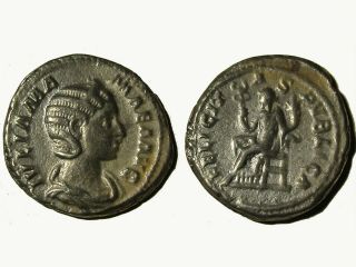 Rare Roman Silver Denarius Of Empress Julia Mamaea,  Rare
