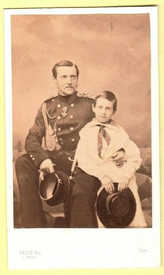 Royalty - Grand Duke Konstantin Nikolayevich & Son - 1862 Verry - Rare