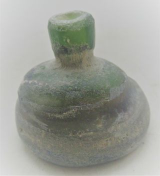 Circa 400 - 500ad Late Roman Period Glass Poison Bottle Very Interesting