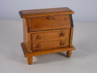 Dollhouse Miniature 1:24 Scale Wood Desk Cabinet Cupboard 500