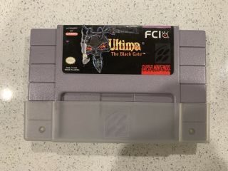 Ultima: The Black Gate (nintendo,  Snes) - Authentic Rare