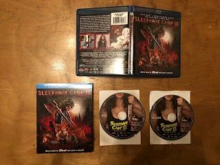 Sleepaway Camp 3 Blu Ray/dvd Scream Factory Rare Slipcover Collector 