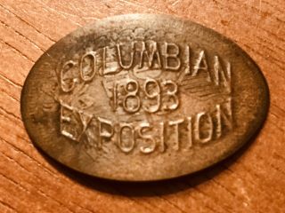 1893 Columbian Exposition Elongated Indian Head Cent 1866 Full Liberty Rare