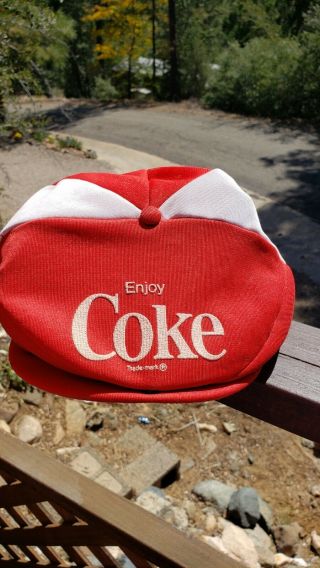 Rare Vintage Coca Cola Snap Back Golf Cap Hat