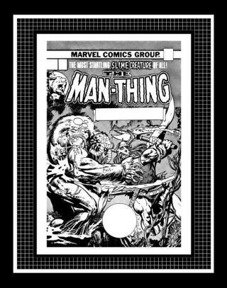 Gil Kane Man - Thing 16 Rare Production Art Cover