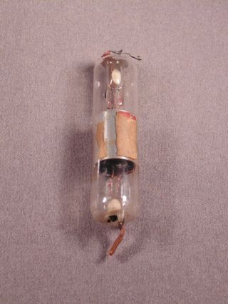 1 Tubular Audion Detector Collectible Antique Radio Vacuum Tube Good Fil.