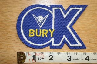 Bury Fc Football Patch Badge Rare 1970s