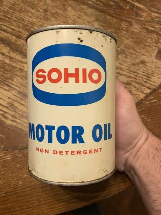 Vintage Sohio Oil Can Tin Rare