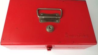 Rare Vintage Snap On Kra 65c Small Tool Box With Sliding Drawer Usa