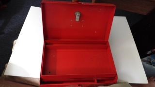 Rare Vintage Snap On KRA 65C Small Tool Box with sliding drawer USA 3