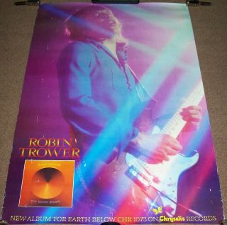 Robin Trower Rare U.  K.  Record Company Promo Poster 