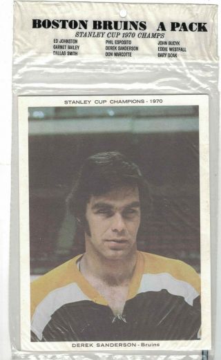 Rare 1970 Boston Bruins Stanley Cup Photo 9 Pk - - Buyck,  Espo