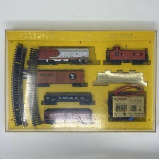 Rare Vintage Bachmann Train Set Steam Loco 3780 Santa Fe W/ Yellow Case.