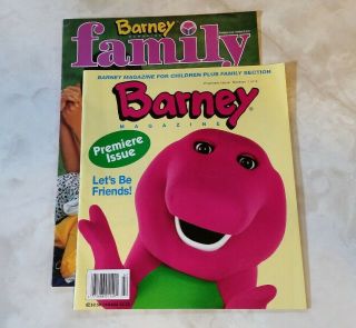 Premiere Issues Of Barney & Barney Family Magazines.  1994 Unread Rare