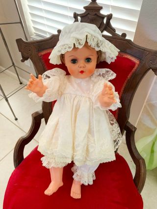 Vtg Hand Made Victorian Lace Dress Outfit (doll Not) Fits 18 - 24 " Dolls