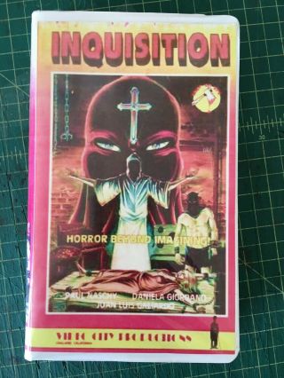 Inquisition Vhs Paul Naschy Convention Tape Video City Rare Cult Horror Sleaze