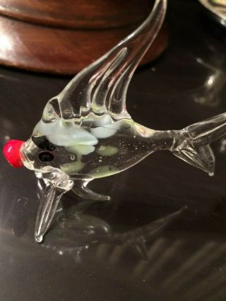 Murano Glass Vintage Art Deco Antique Fish Ornament Figurine