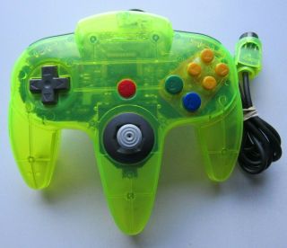 Oem Nintendo 64 N64 Extreme Green Funtastic Authentic Controller Clear Neon Rare