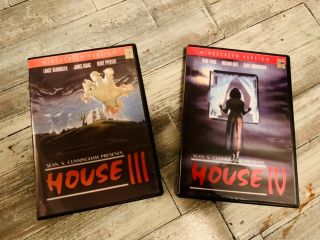 House 3 And 4 Vhs Transfer To Dvd Rare Htf Scary Halloween Horror Movies