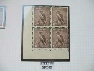 Australian Pre Decimal Stamps: Sg 230b Block Of 4 Mnh - Rare (h271)